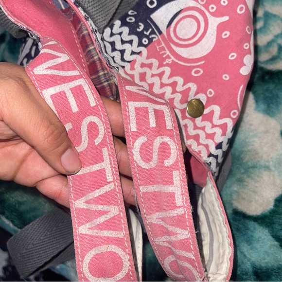 Vivienne Westwood Kenya-Made sustainable micro tote bag embroidered orb - Picture 5 of 15